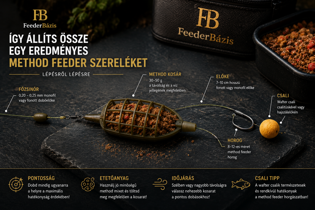 Így állíts össze egy eredményes method feeder szereléket