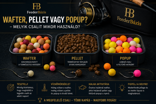 Wafter, pellet vagy popup? – Melyik csalit mikor használd?