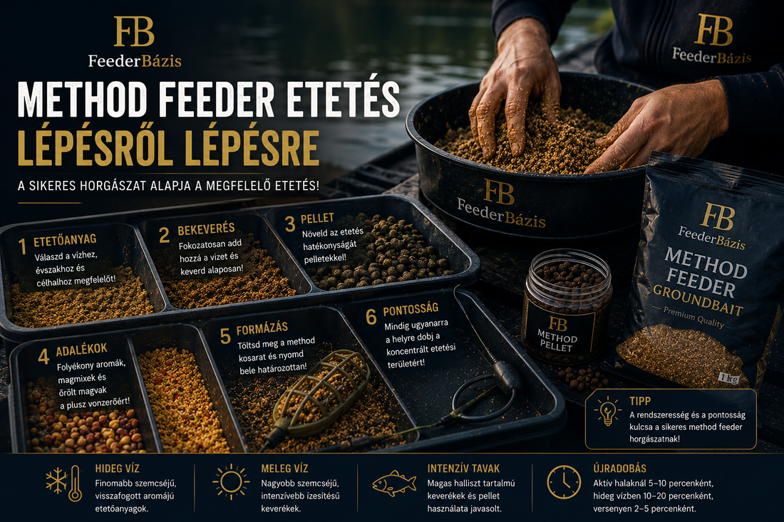 Method feeder etetés lépésről lépésre
