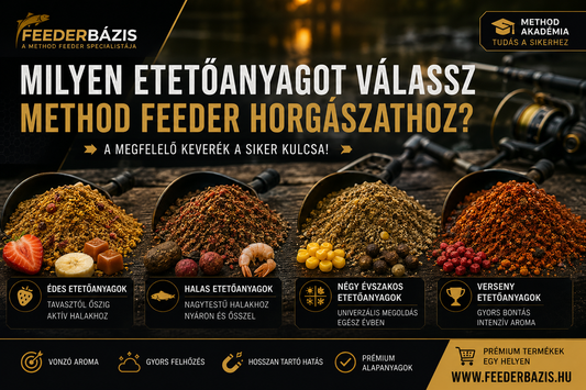 Milyen etetőanyagot válassz method feeder horgászathoz?