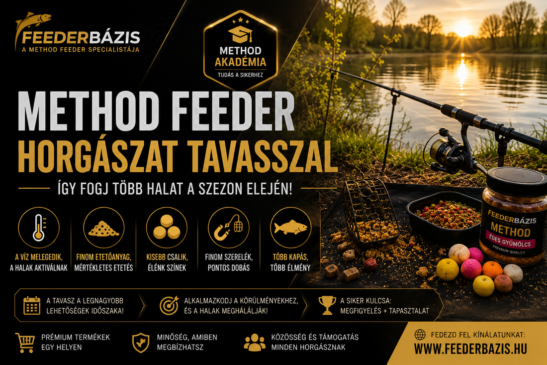 Method feeder horgászat tavasszal – Így fogj több halat a szezon elején