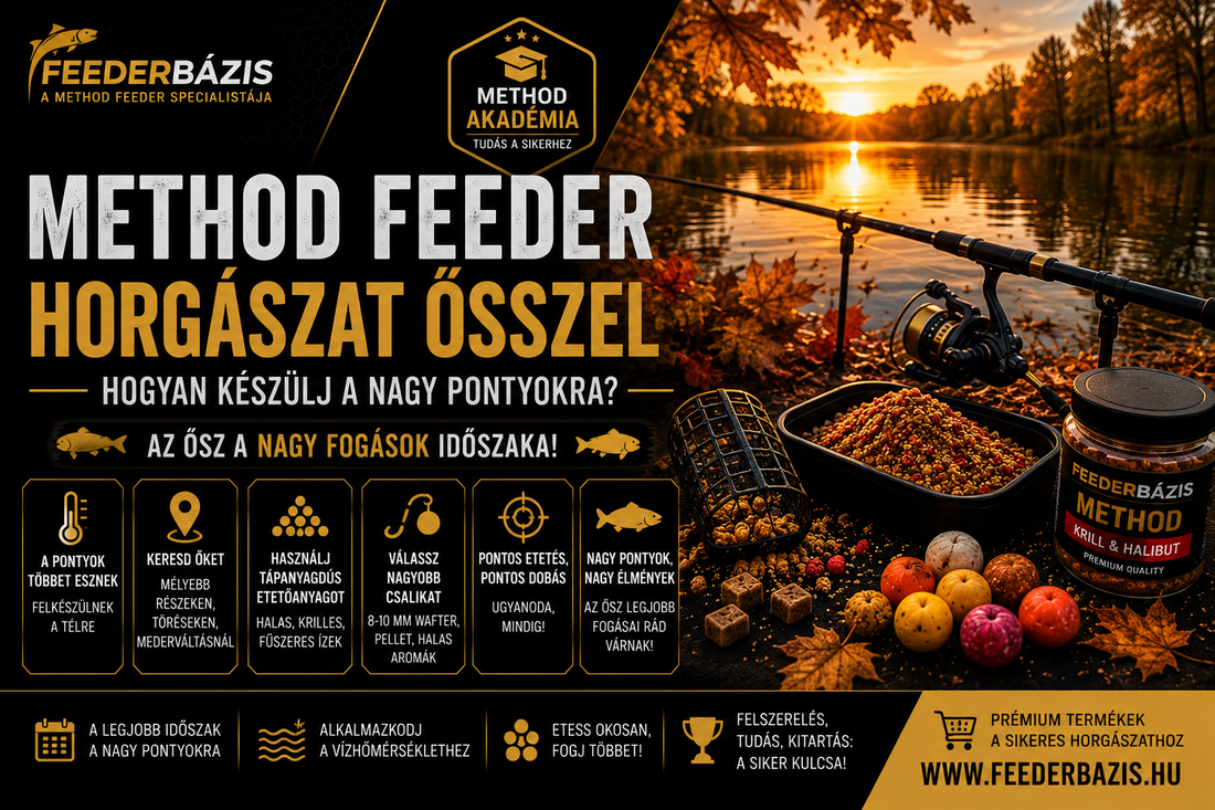 Method feeder horgászat ősszel – hogyan készülj a nagy pontyokra?