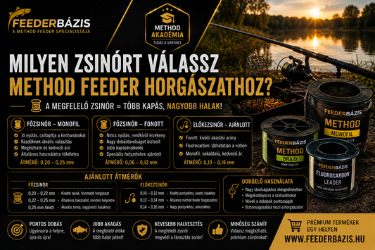 Milyen zsinórt válassz method feeder horgászathoz?